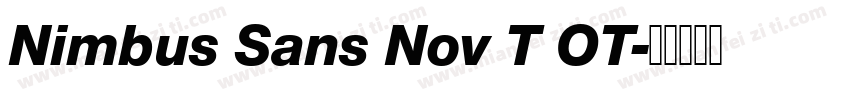 Nimbus Sans Nov T OT字体转换